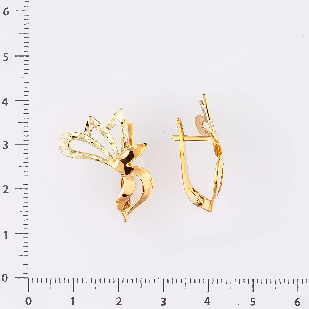 Серьги из красного золота 585 пробы