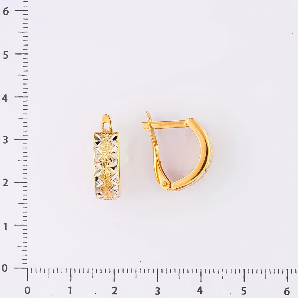 Серьги из красного золота 585 пробы