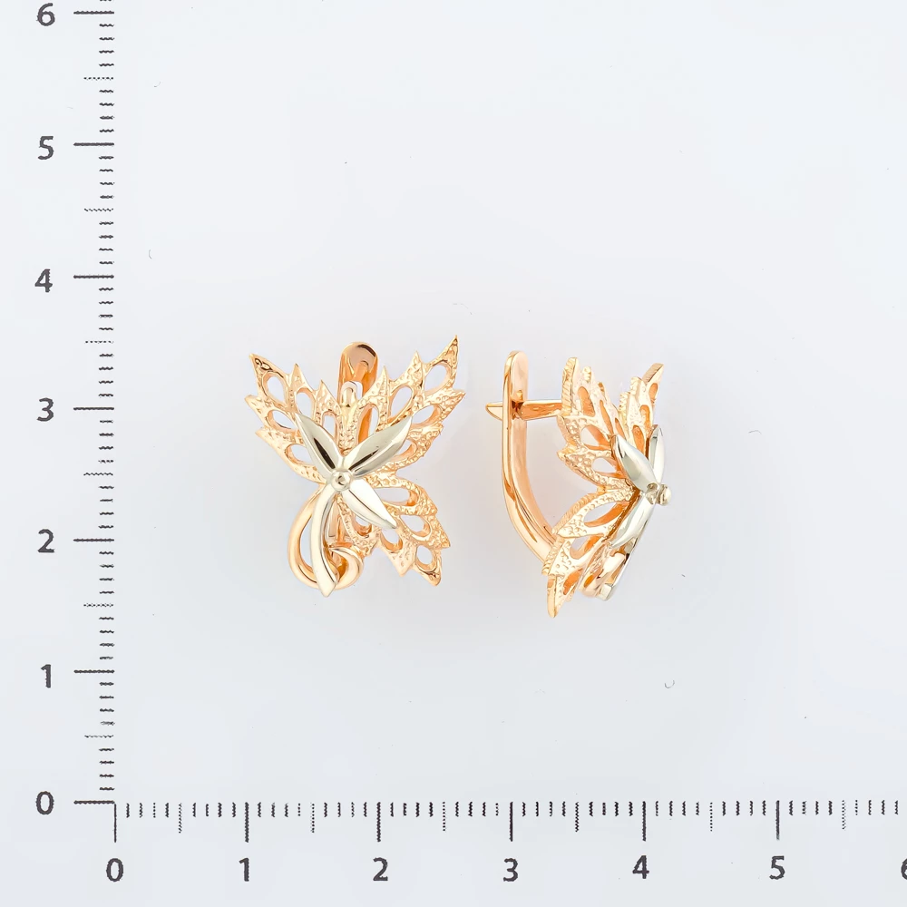 Серьги из красного золота 585 пробы