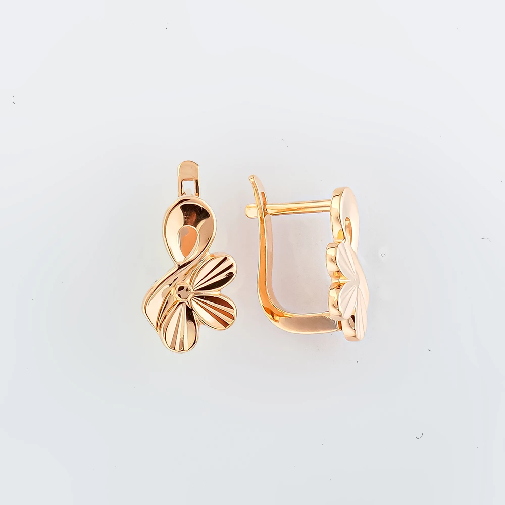 Серьги из красного золота 585 пробы