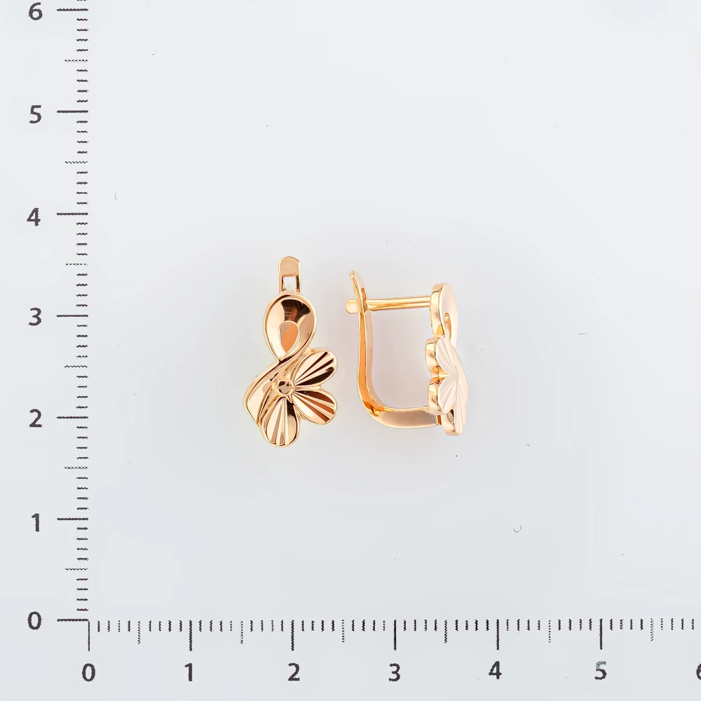Серьги из красного золота 585 пробы