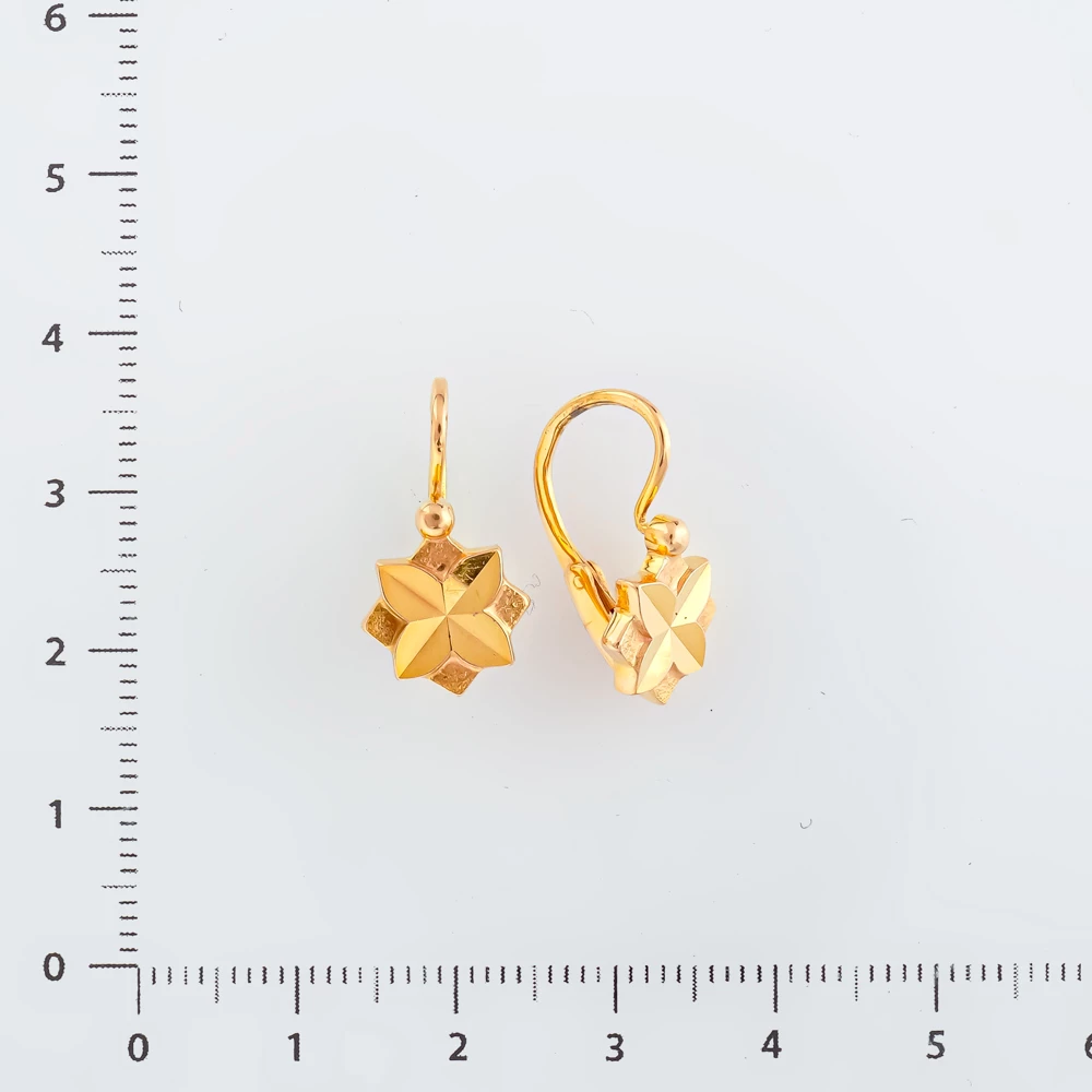 Серьги из желтого золота 583 пробы