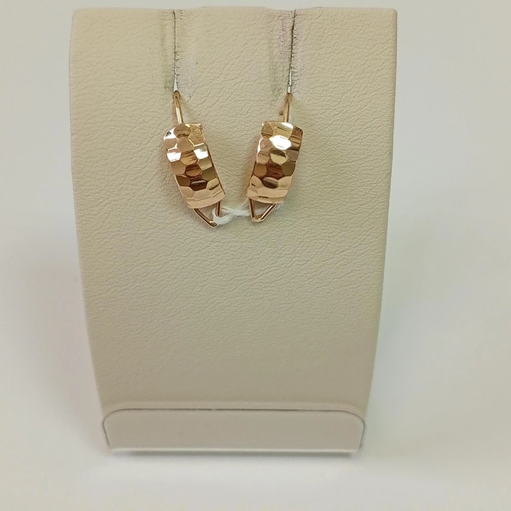 Серьги из красного золота 585 пробы