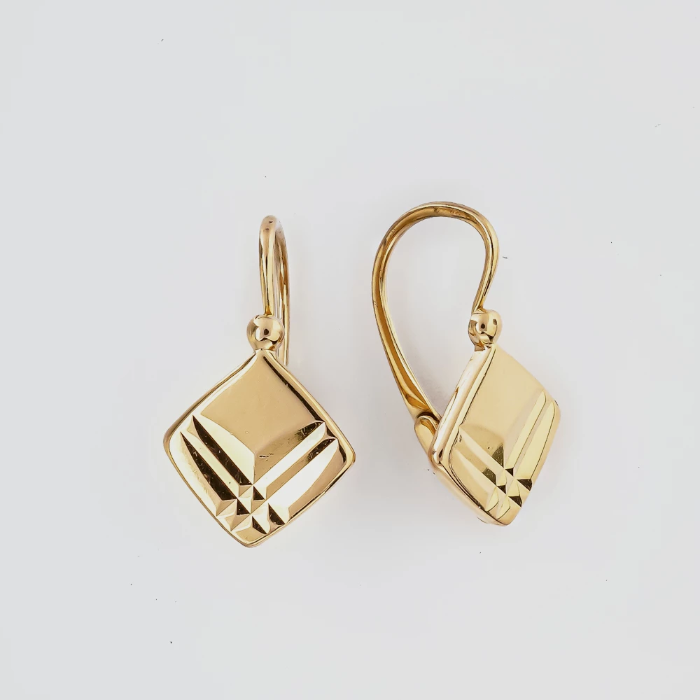 Серьги из красного золота 583 пробы