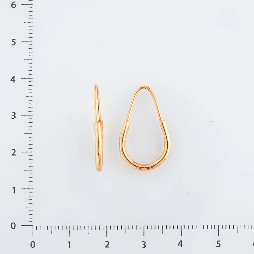 Серьги из красного золота 583 пробы