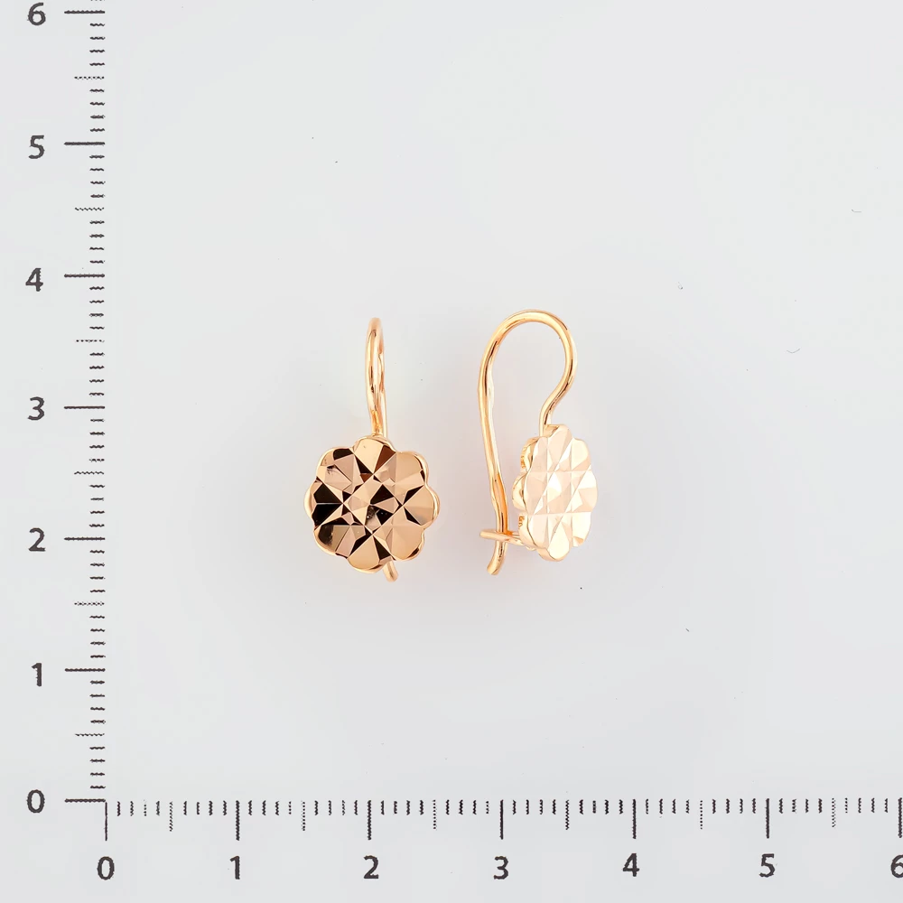 Серьги из красного золота 583 пробы