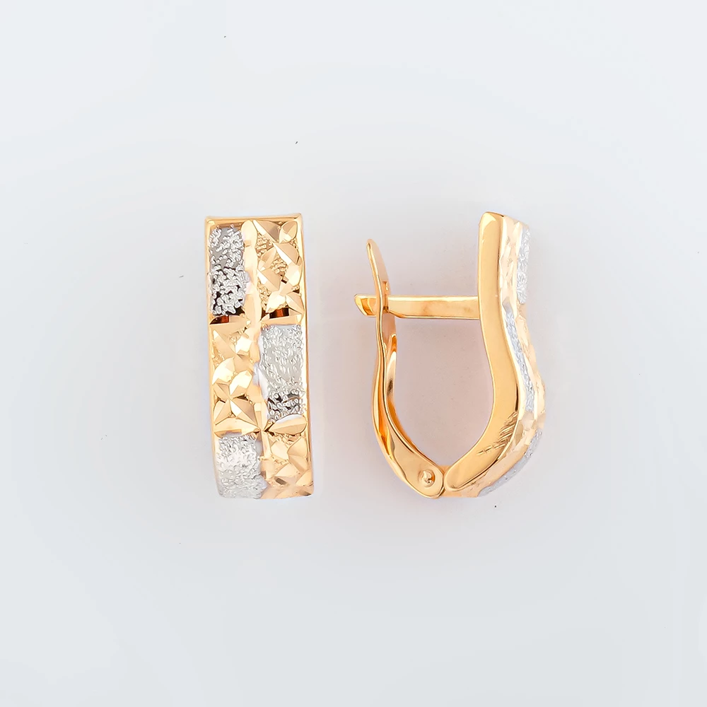 Серьги из красного золота 585 пробы