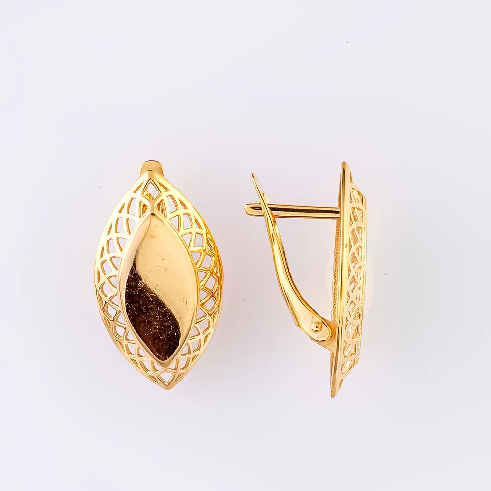 Серьги из красного золота 585 пробы