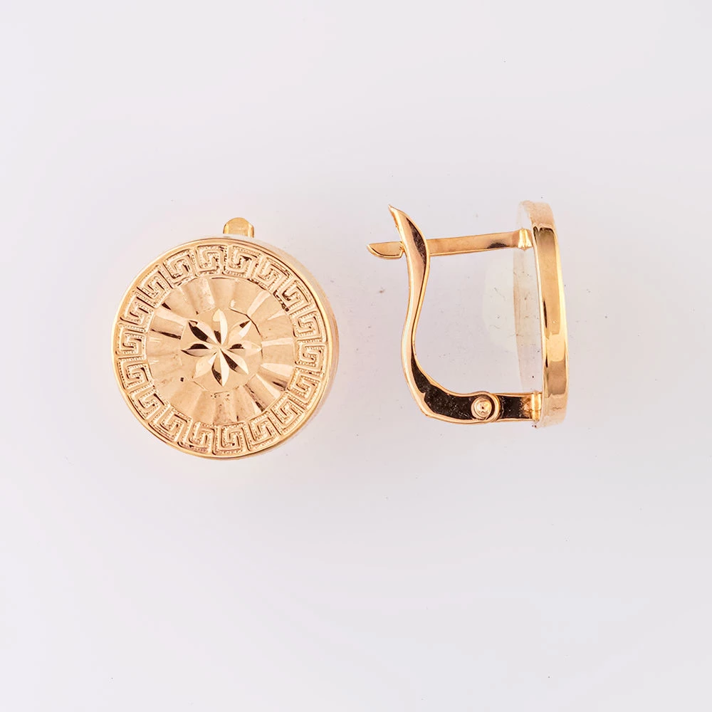 Серьги из красного золота 585 пробы