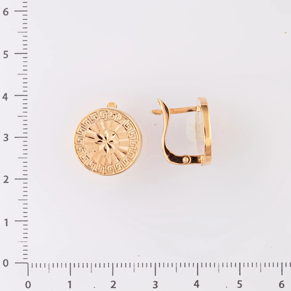 Серьги из красного золота 585 пробы