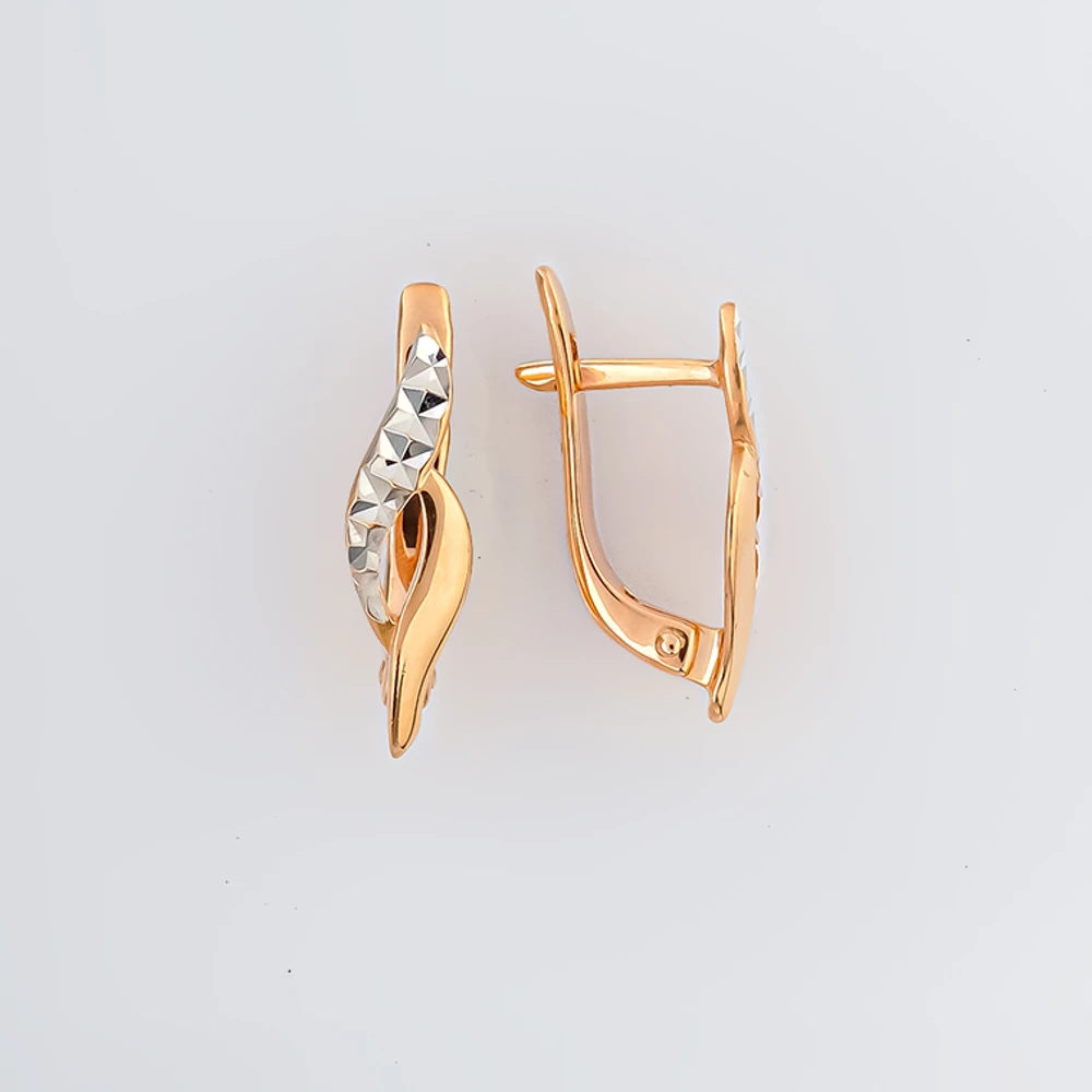 Серьги из красного золота 585 пробы
