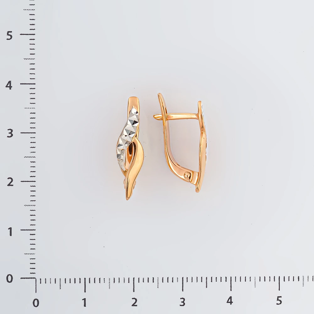 Серьги из красного золота 585 пробы