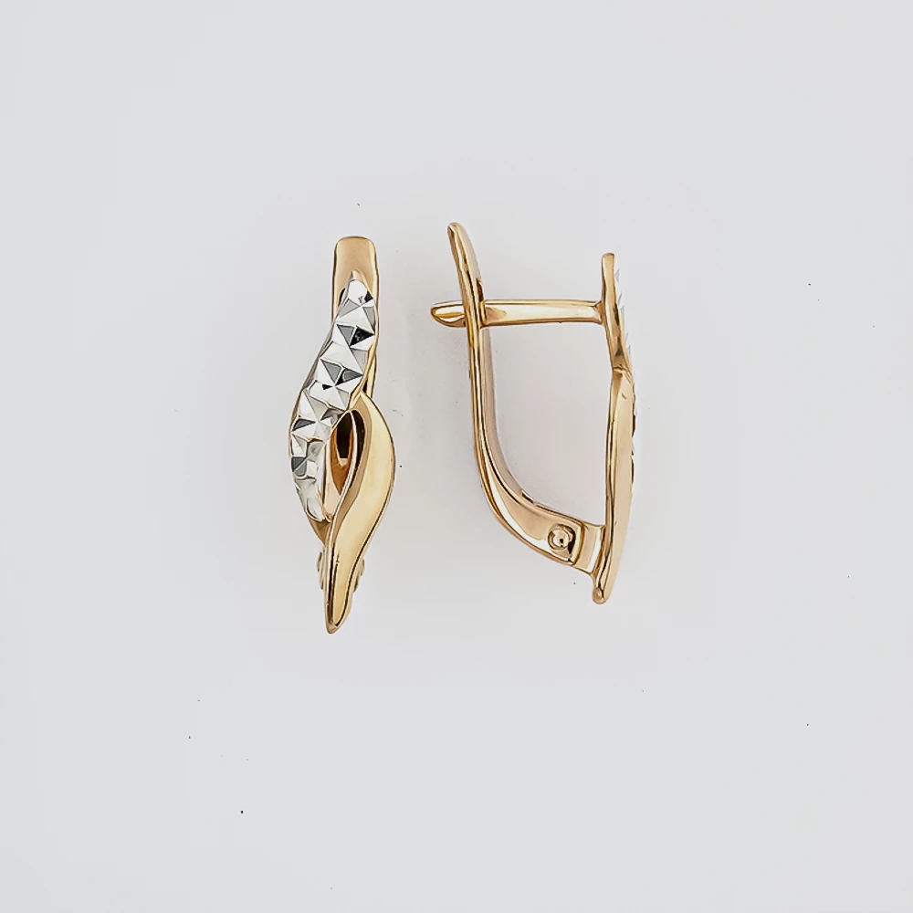 Серьги из красного золота 585 пробы