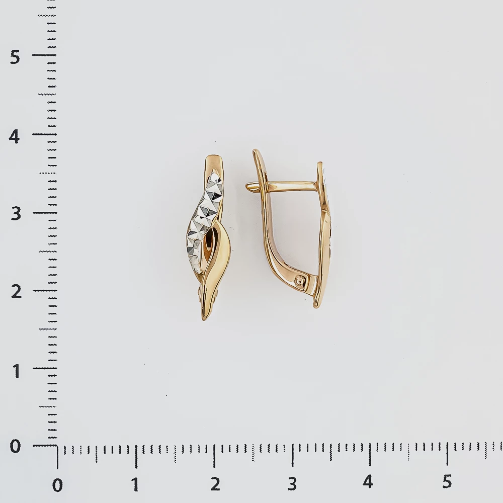 Серьги из красного золота 585 пробы