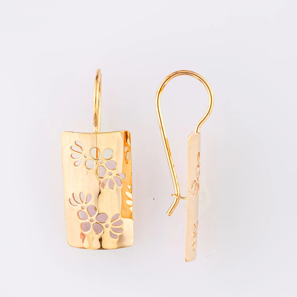 Серьги из красного золота 585 пробы