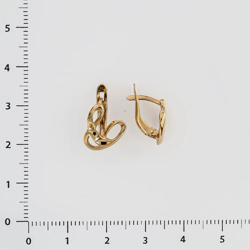 Серьги из красного золота 585 пробы