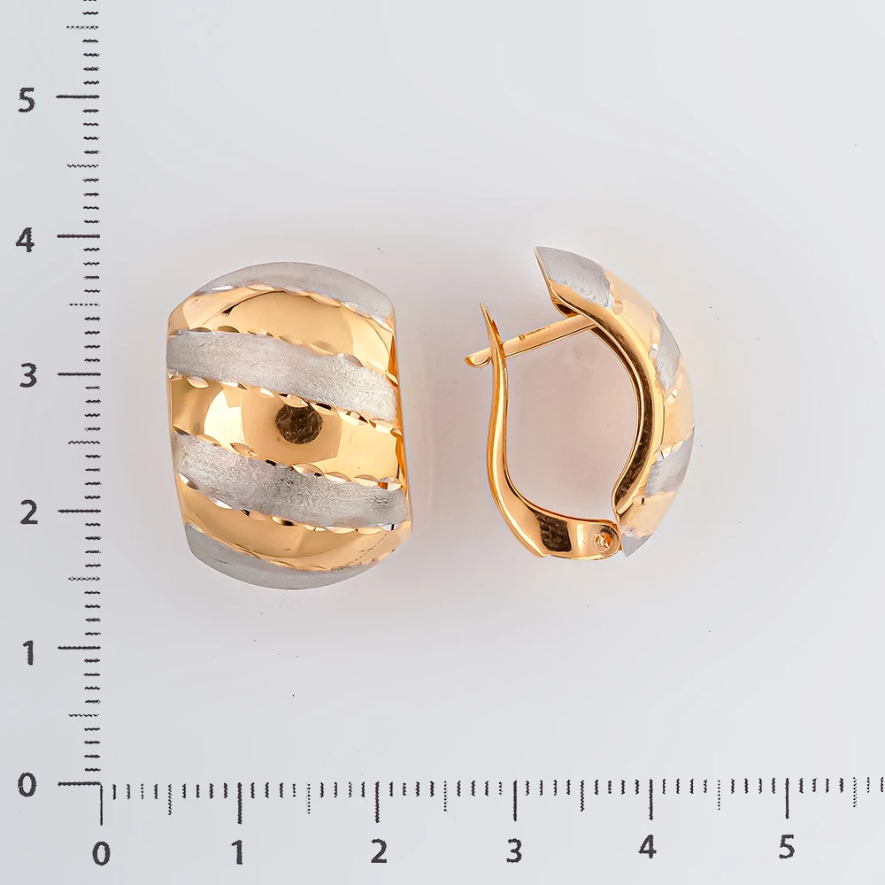 Серьги из красного золота 585 пробы