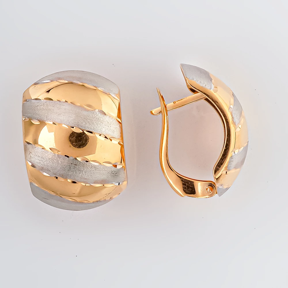 Серьги из красного золота 585 пробы