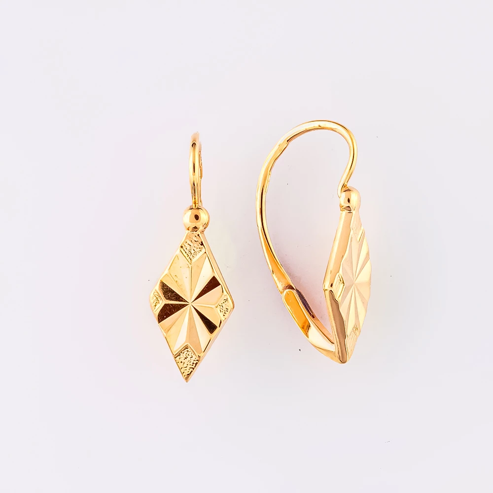 Серьги из красного золота 583 пробы
