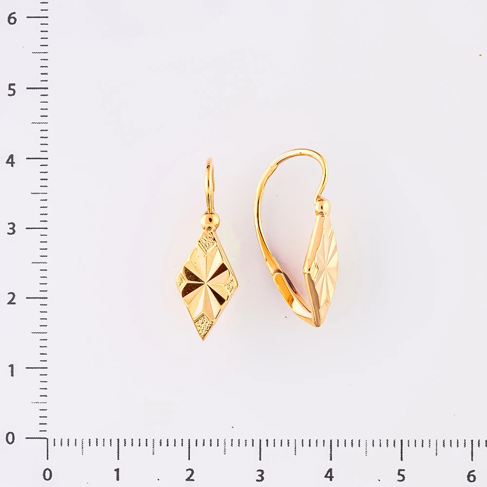 Серьги из красного золота 583 пробы