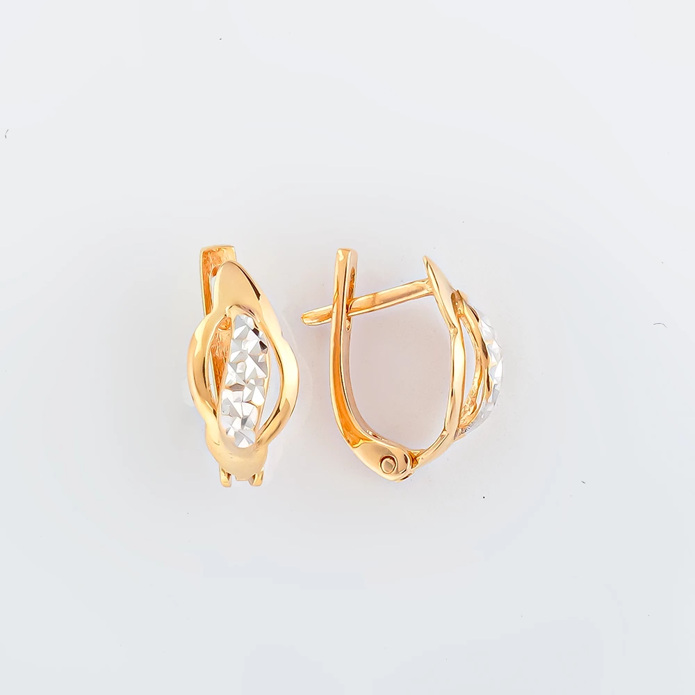 Серьги из красного золота 585 пробы