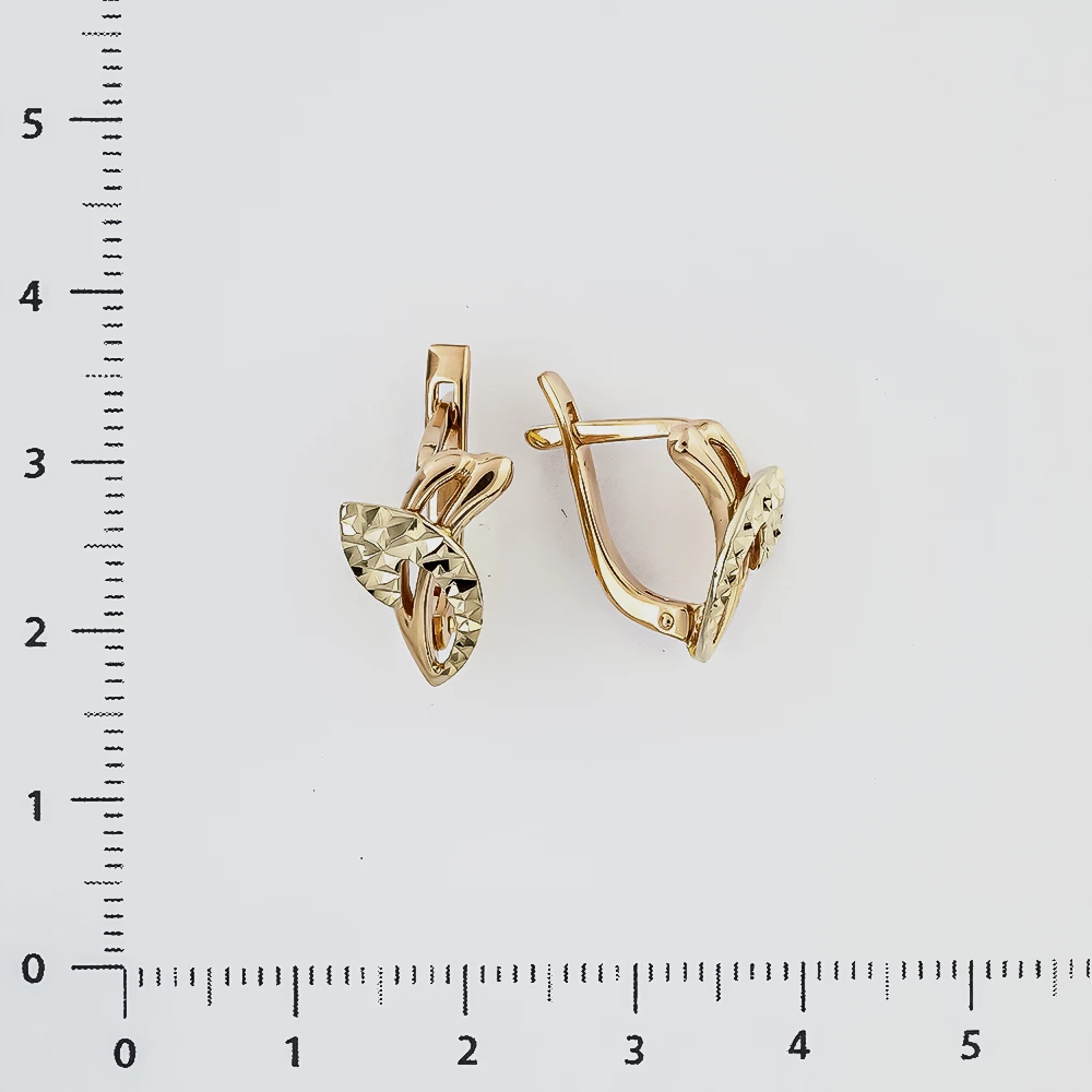 Серьги из красного золота 585 пробы