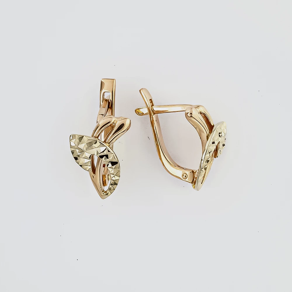 Серьги из красного золота 585 пробы