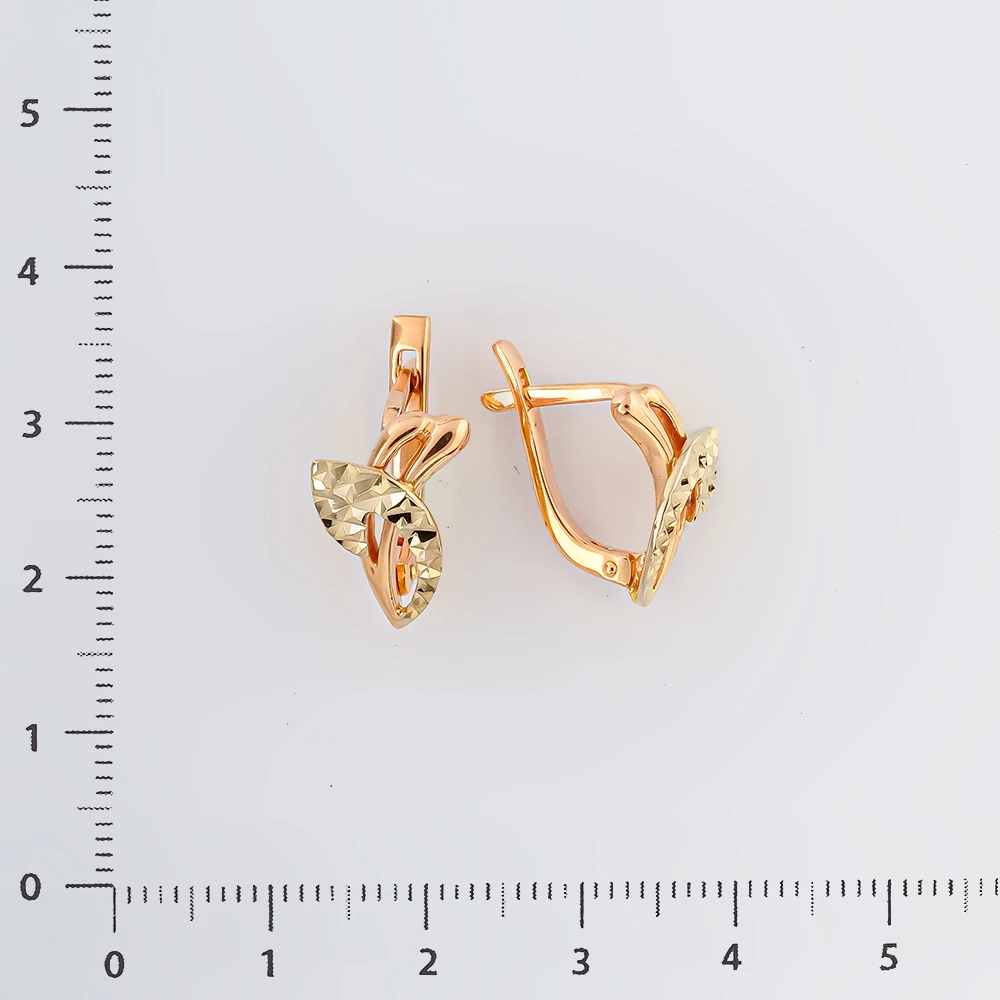 Серьги из красного золота 585 пробы