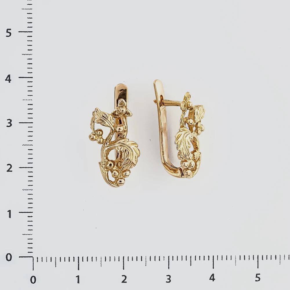 Серьги из красного золота 583 пробы