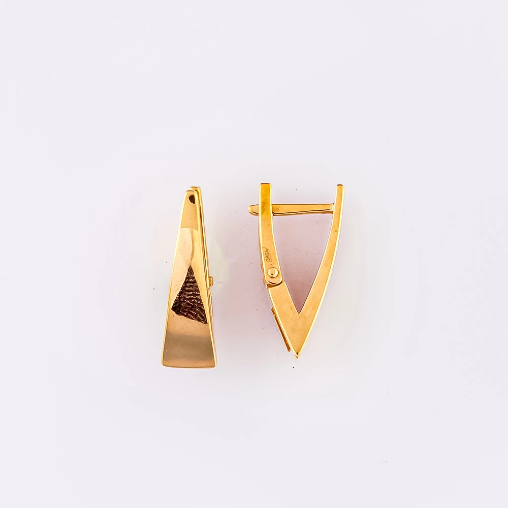 Серьги из красного золота 585 пробы