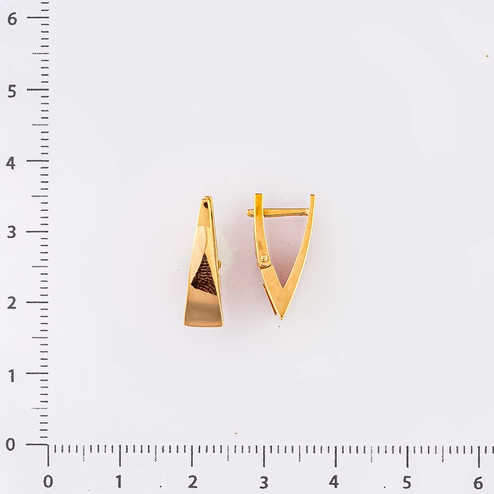 Серьги из красного золота 585 пробы