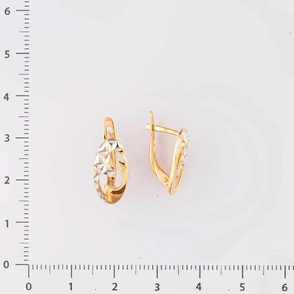 Серьги из красного золота 585 пробы