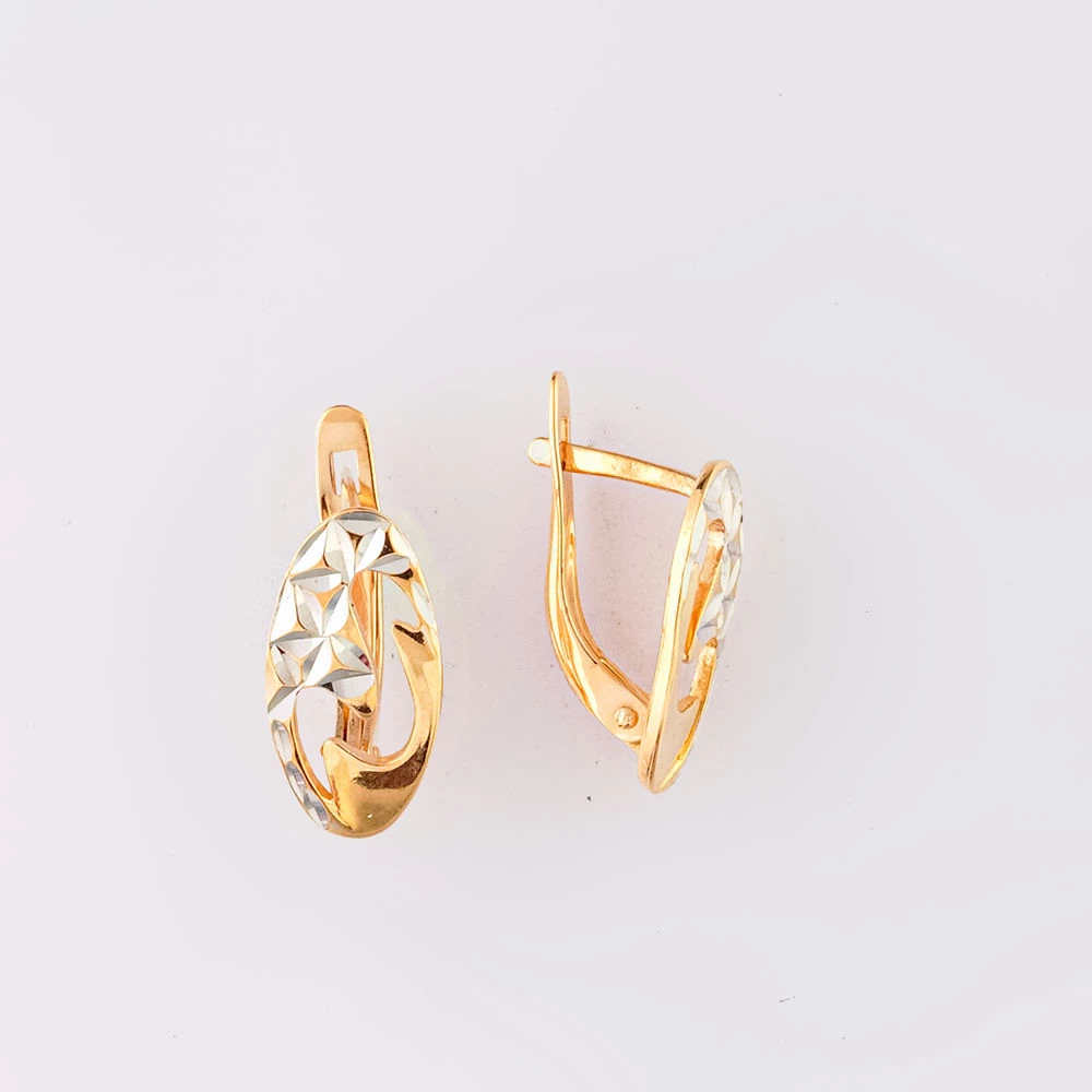 Серьги из красного золота 585 пробы