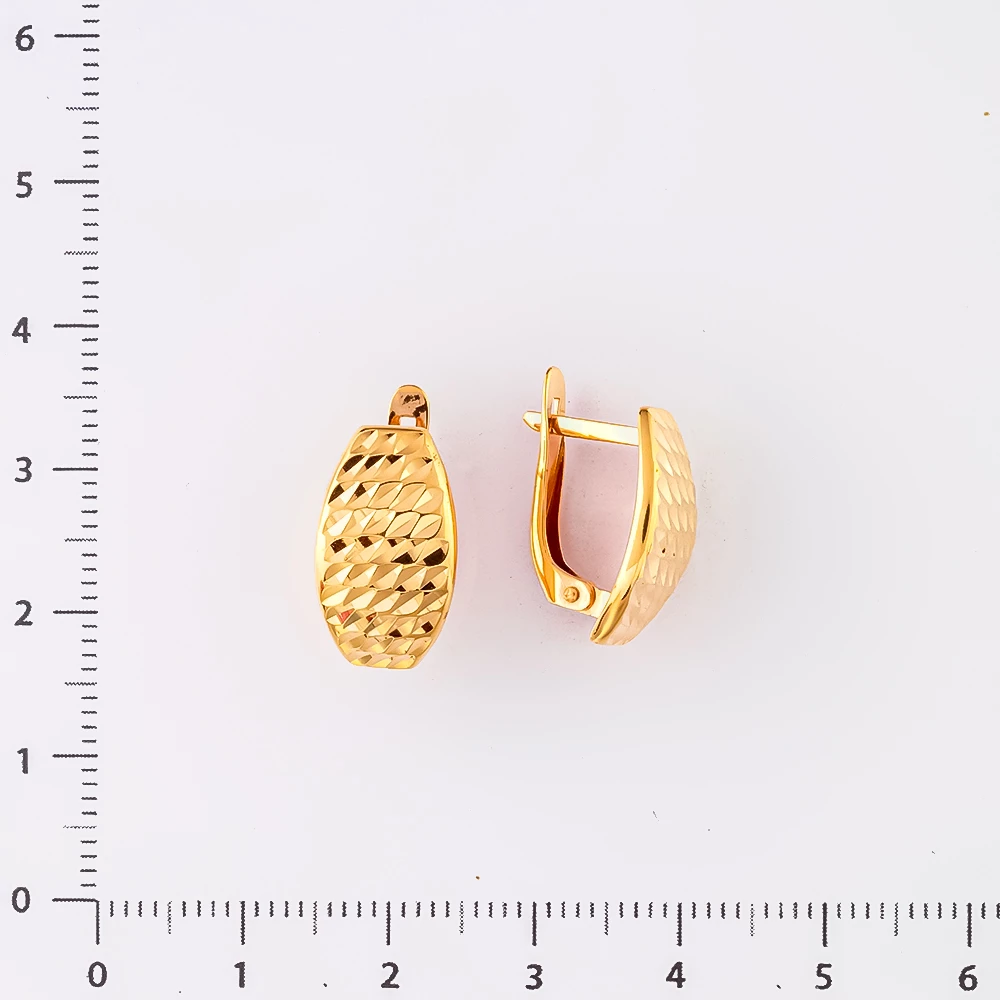 Серьги из красного золота 585 пробы