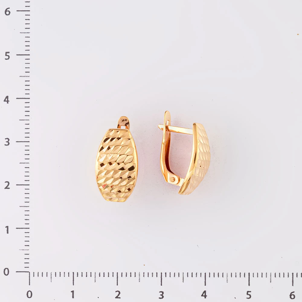 Серьги из красного золота 585 пробы