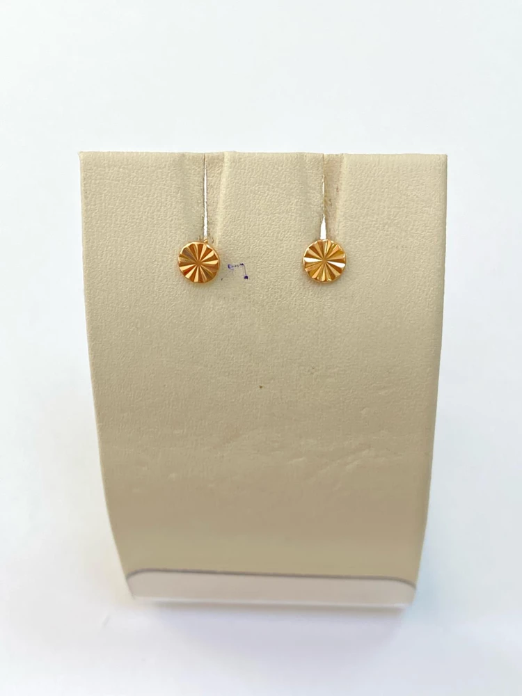 Серьги из красного золота 585 пробы