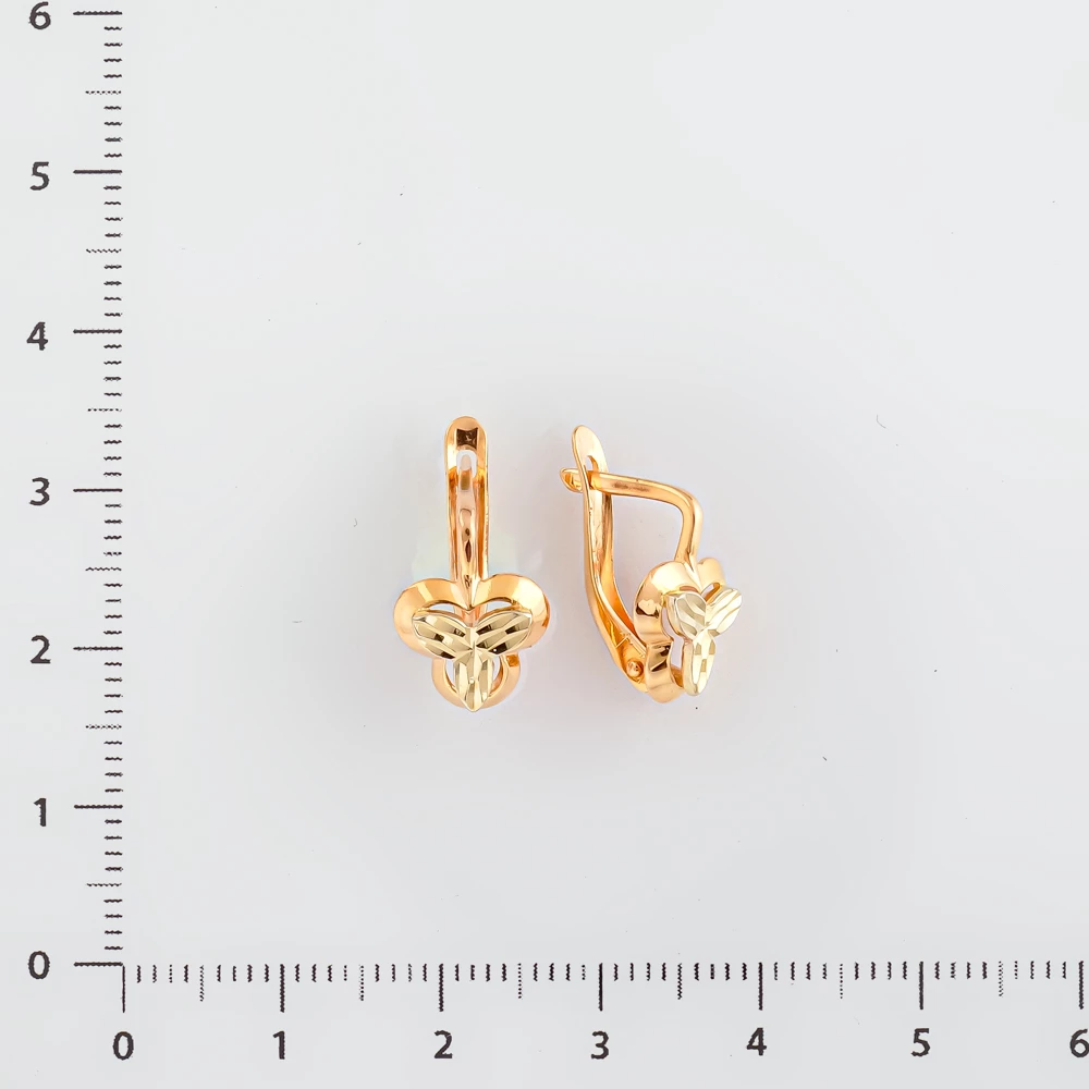 Серьги из красного золота 585 пробы