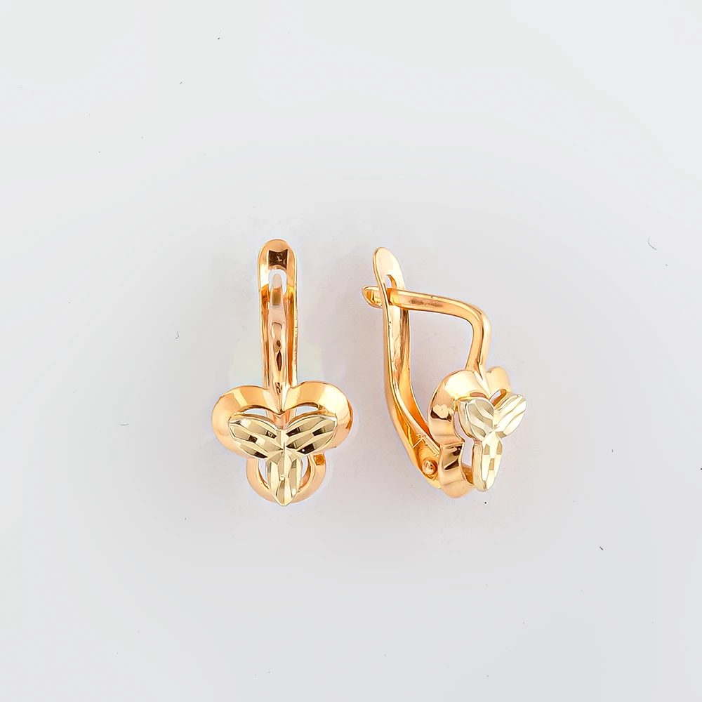 Серьги из красного золота 585 пробы