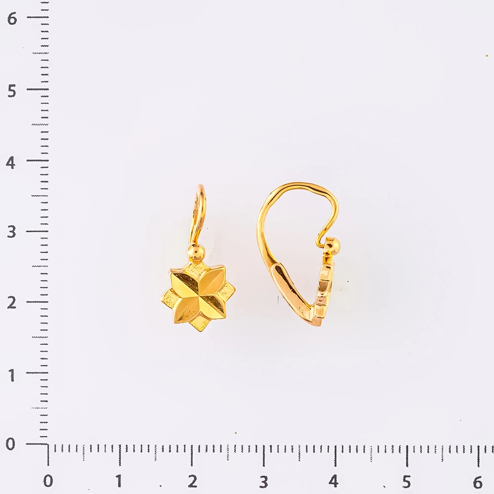 Серьги из красного золота 583 пробы