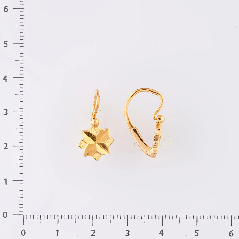 Серьги из красного золота 583 пробы