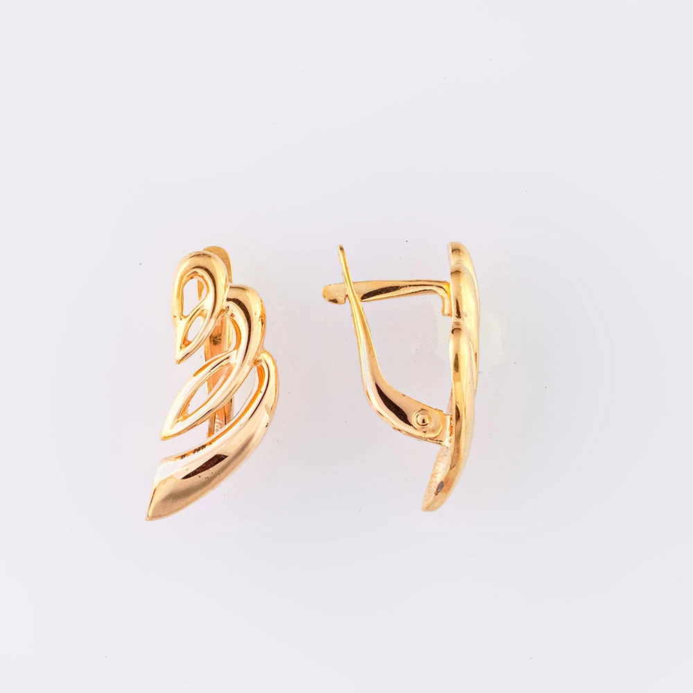 Серьги из красного золота 585 пробы