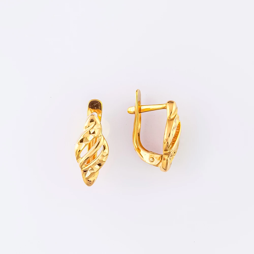 Серьги из красного золота 585 пробы