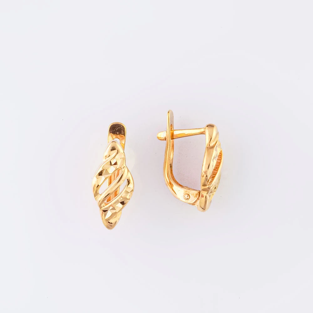 Серьги из красного золота 585 пробы