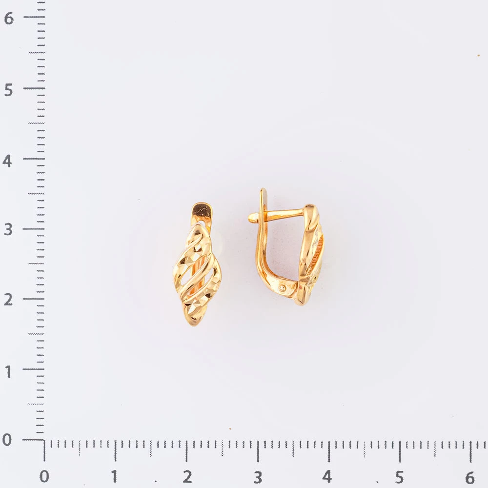 Серьги из красного золота 585 пробы