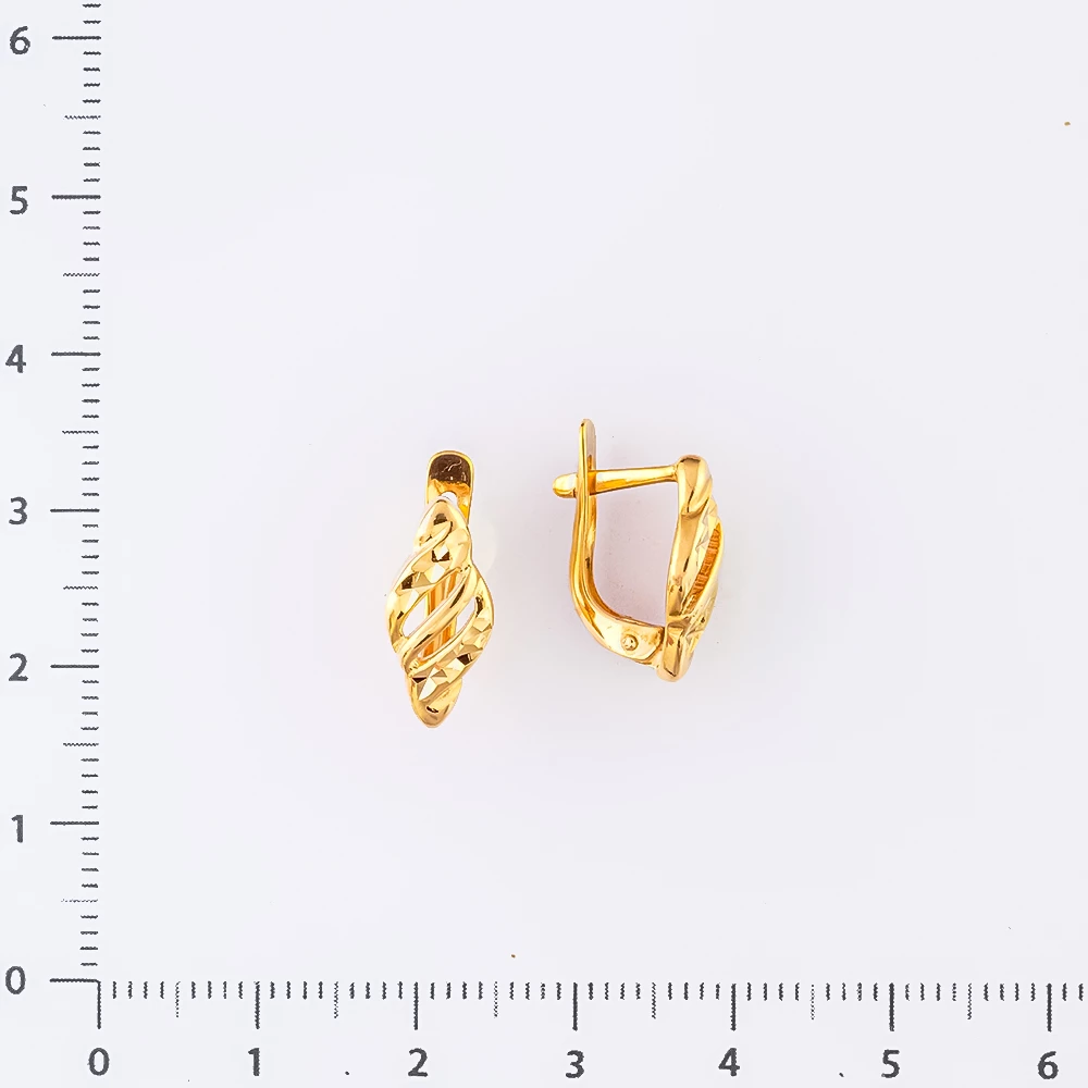 Серьги из красного золота 585 пробы