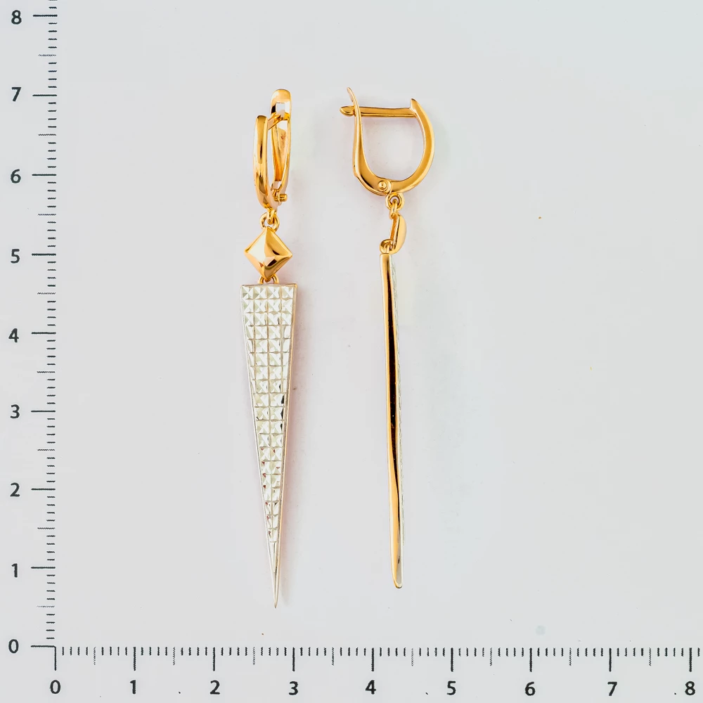 Серьги из красного золота 585 пробы