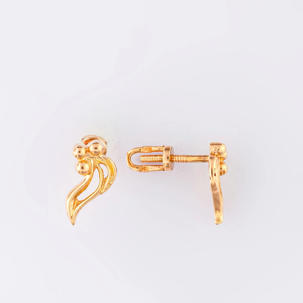 Серьги из красного золота 585 пробы