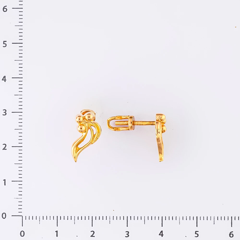Серьги из красного золота 585 пробы