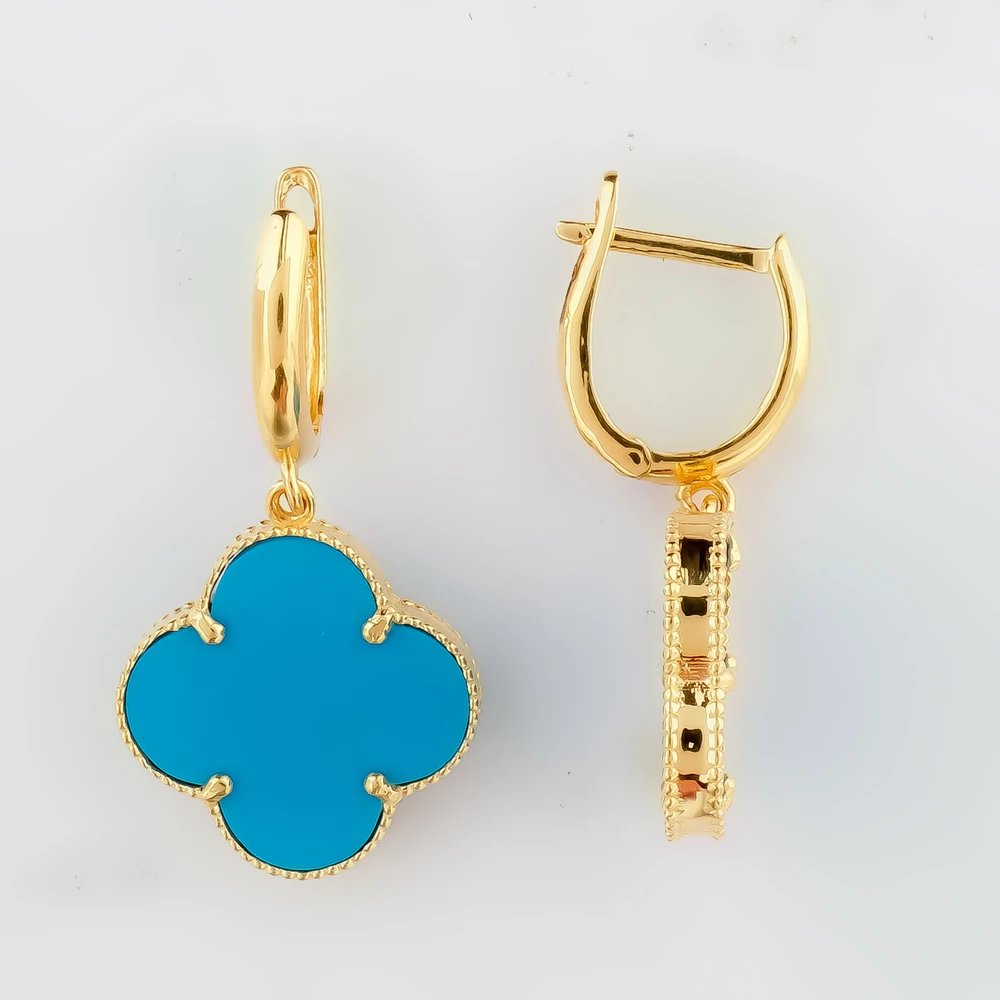 Серьги из желтого золота 585 пробы
