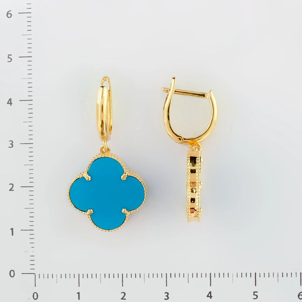 Серьги из желтого золота 585 пробы
